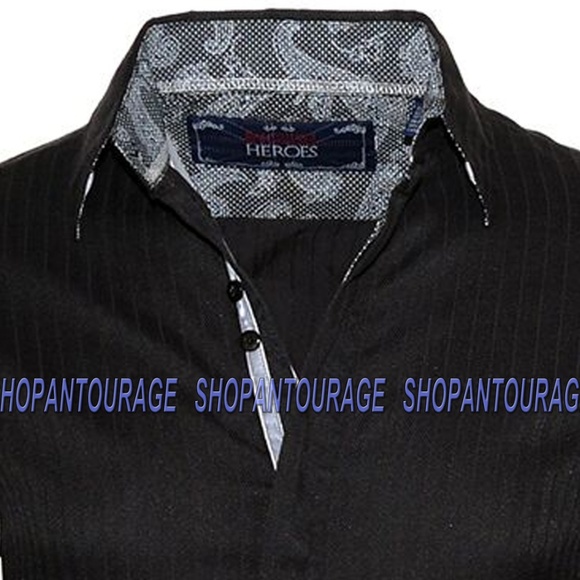 English Heroes EHW109B L/S Button Down Shirt - Picture 4 of 4